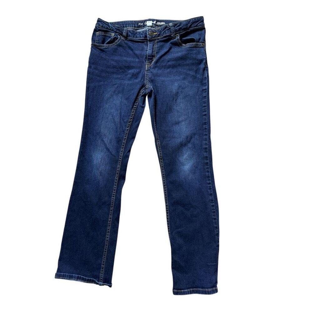 Youth Girls Cat & Jack Super Stretch Bootcut Dark Rinse Jeans - Sz 14 Plus